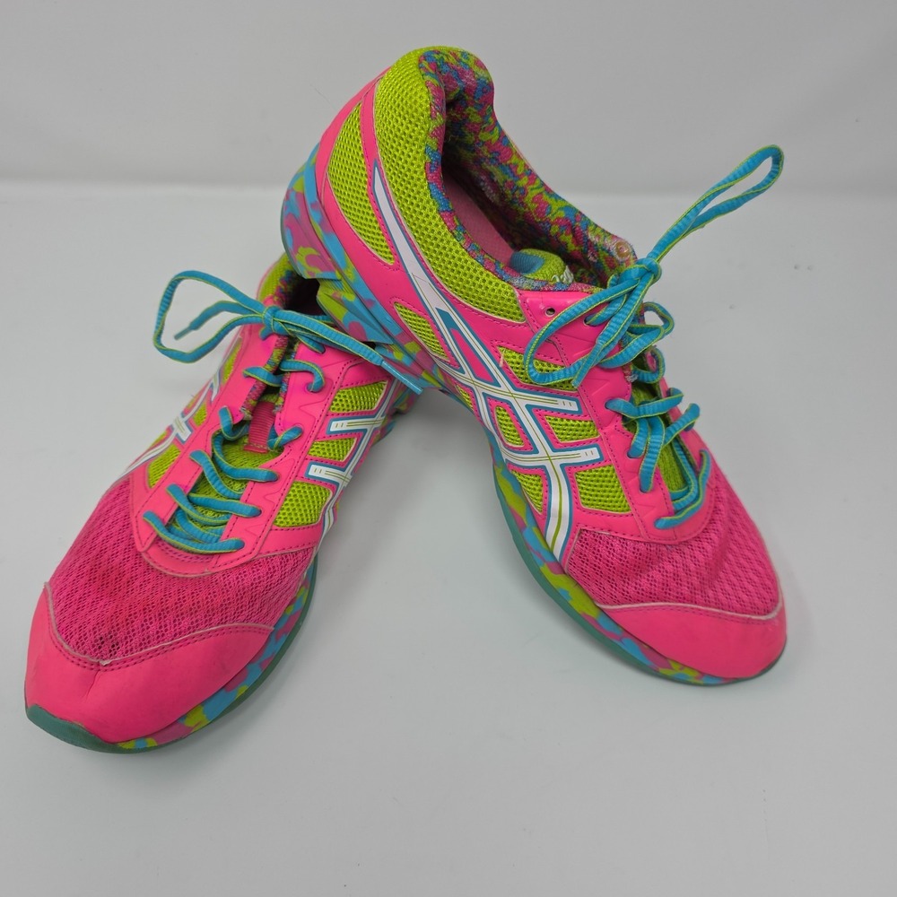 Asics Gel-Frantic 7 Running‎ Shoes Womens 11 Multicolor Low Top Activewear T3A6Q